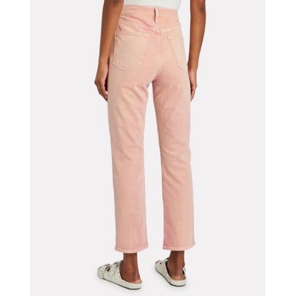 Mother Denim High Wasted Rider Flood‎ Size 23 Into The Mist Pink - Picture 3 of 8